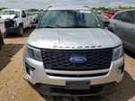 2018 Ford Explorer Sport Silver vin: 1FM5K8GTXJGC92274