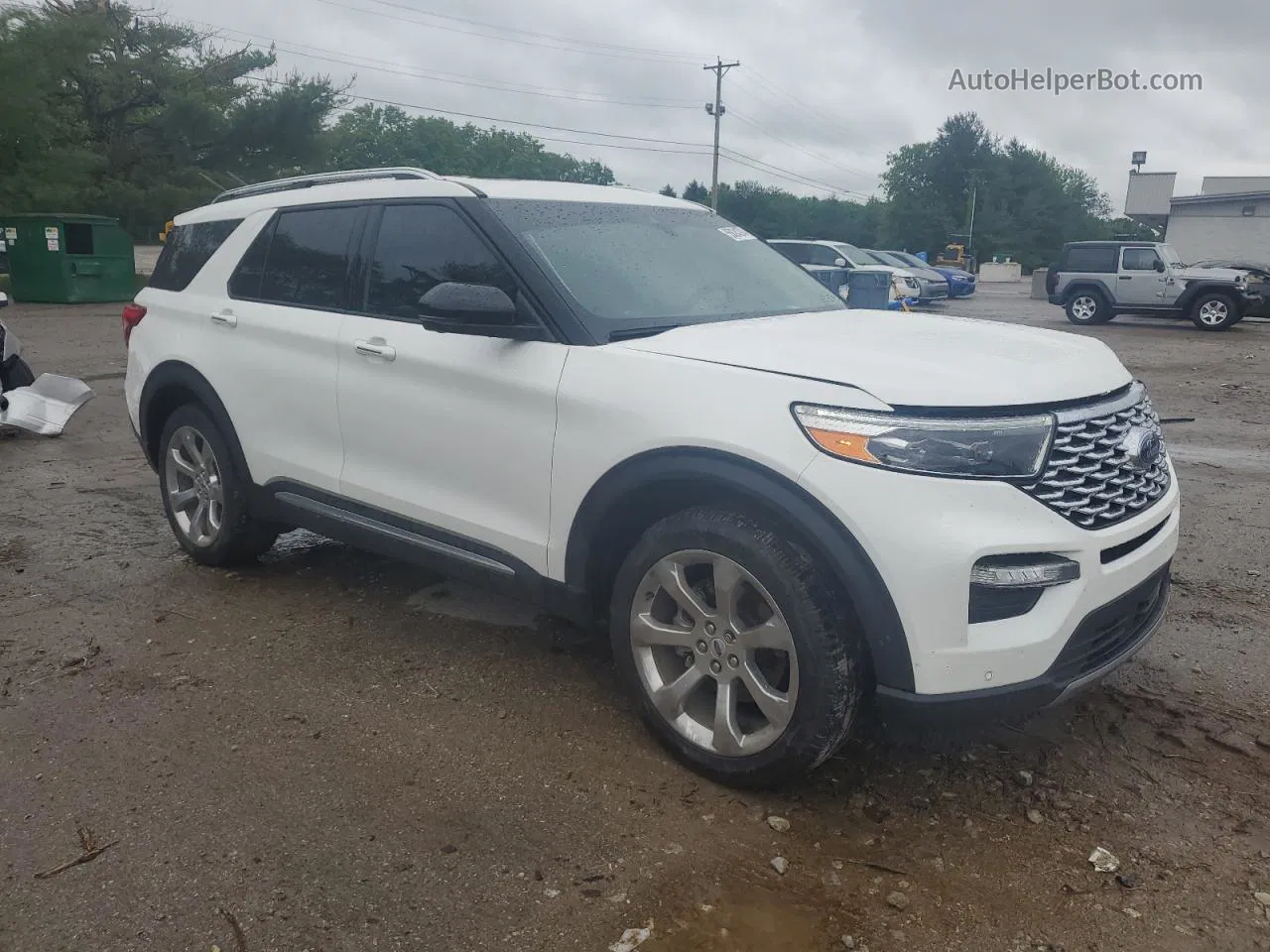 2020 Ford Explorer Platinum Белый vin: 1FM5K8HC2LGC44351