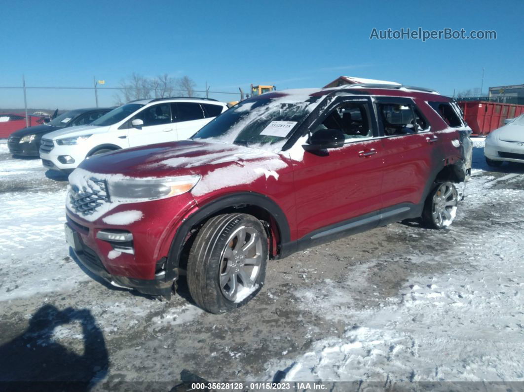 2020 Ford Explorer Platinum Темно-бордовый vin: 1FM5K8HC3LGB40371