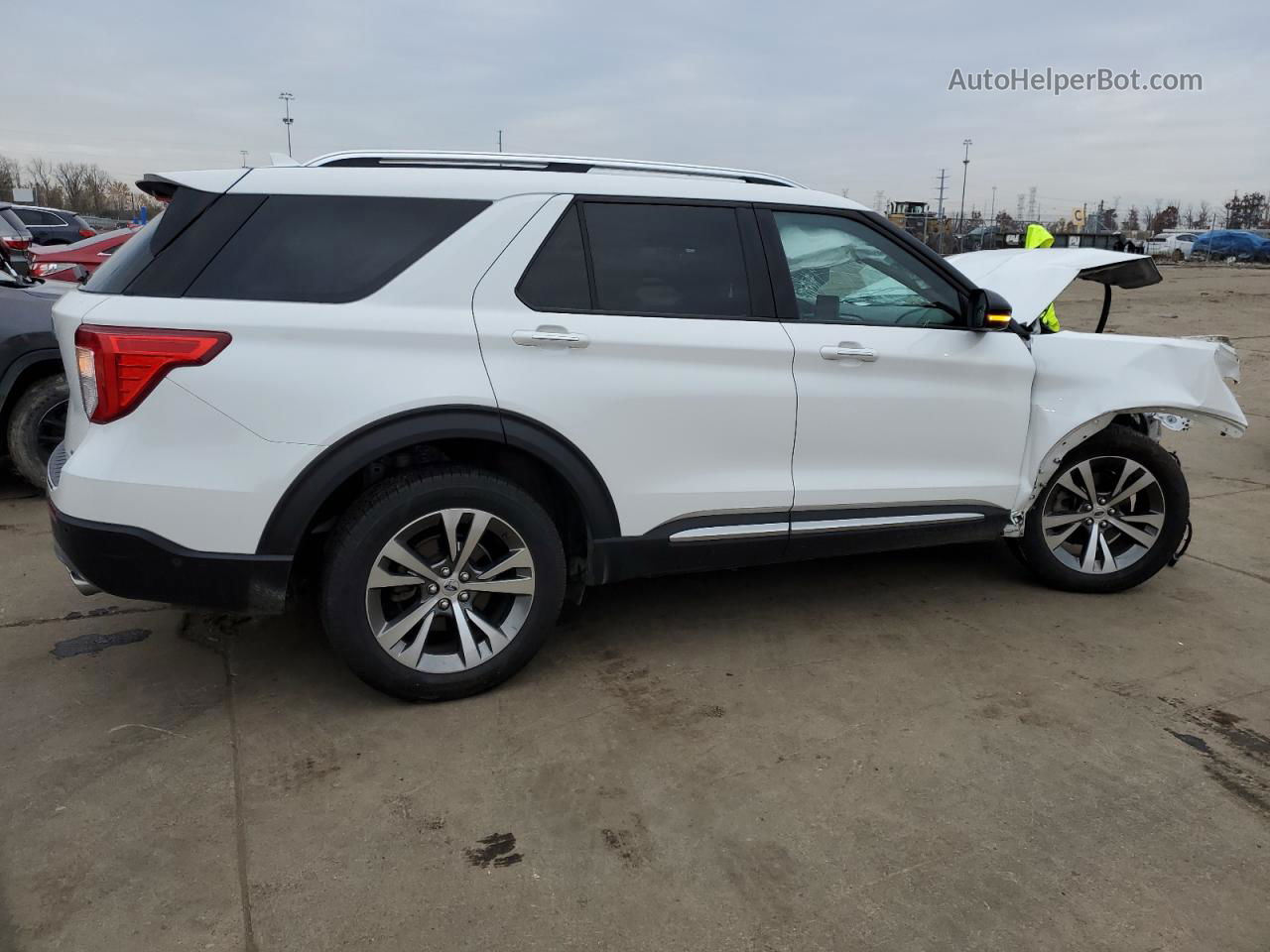 2020 Ford Explorer Platinum Белый vin: 1FM5K8HC4LGA13886