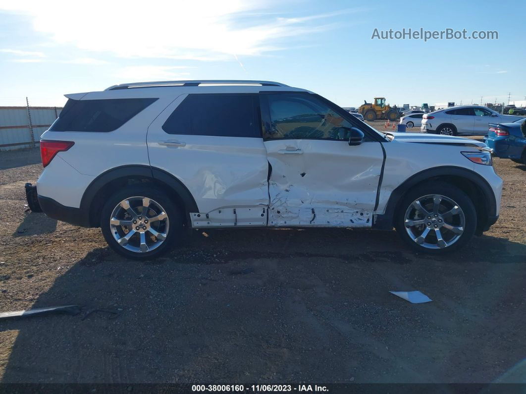 2020 Ford Explorer Platinum White vin: 1FM5K8HC6LGA95006