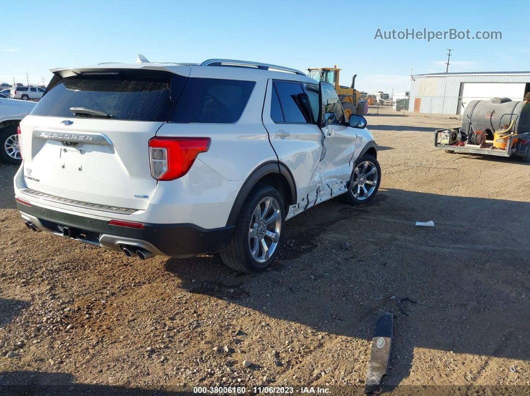 2020 Ford Explorer Platinum White vin: 1FM5K8HC6LGA95006