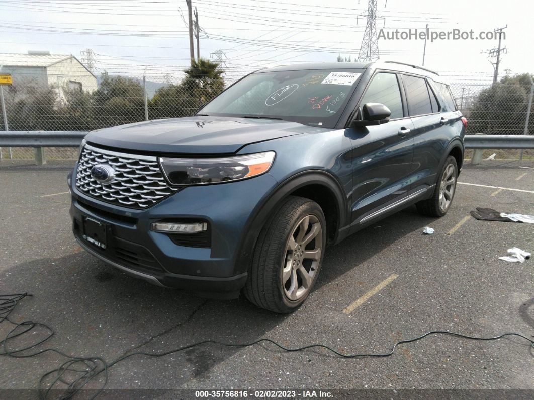 2020 Ford Explorer Platinum Blue vin: 1FM5K8HC7LGA07368