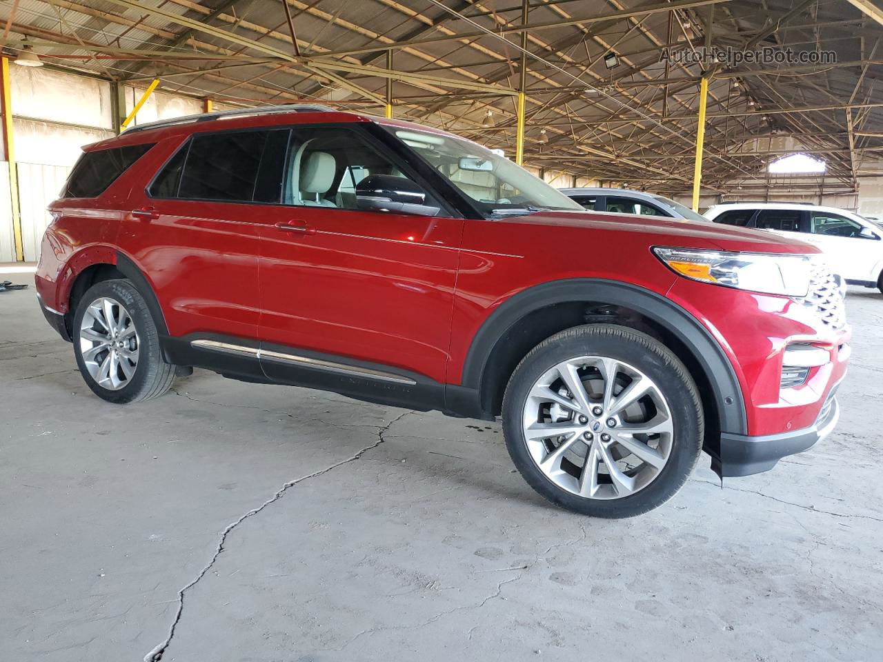 2021 Ford Explorer Platinum Maroon vin: 1FM5K8HC7MGB32985