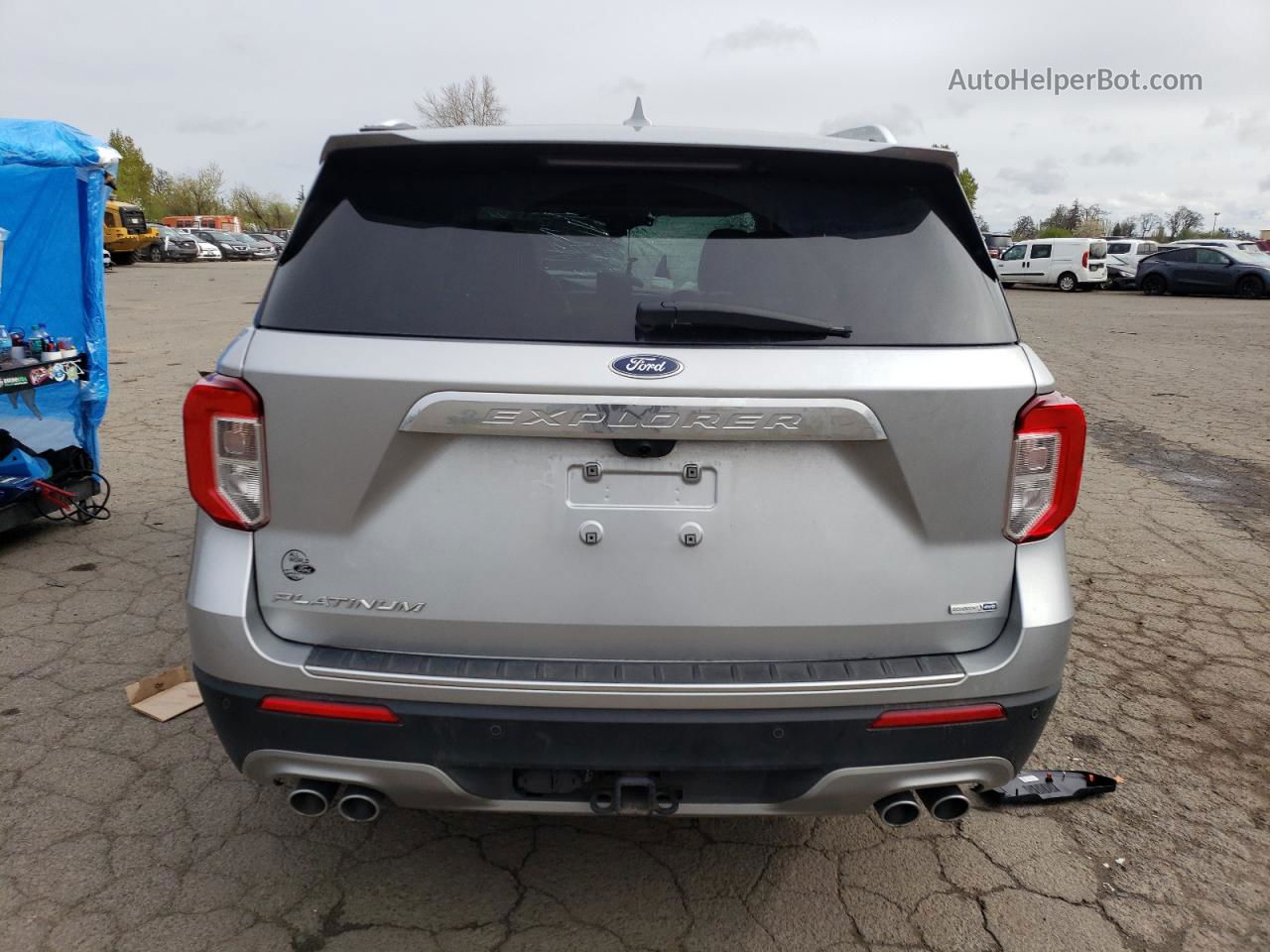 2020 Ford Explorer Platinum Серебряный vin: 1FM5K8HC8LGA69426