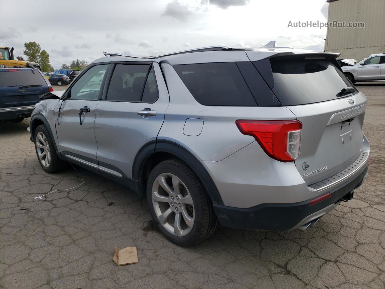 2020 Ford Explorer Platinum Серебряный vin: 1FM5K8HC8LGA69426