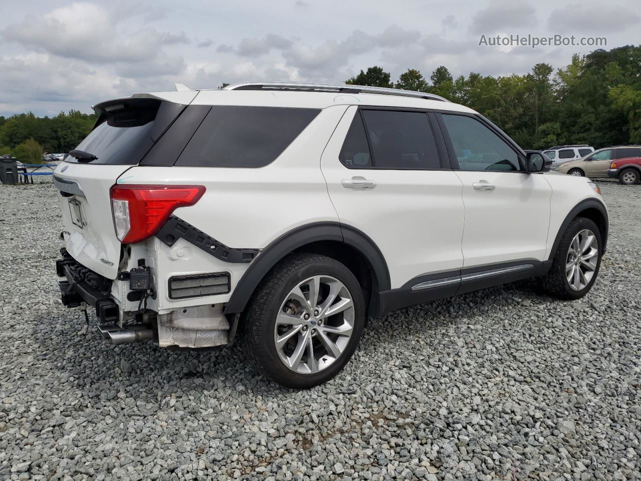 2021 Ford Explorer Platinum White vin: 1FM5K8HC9MGB75966