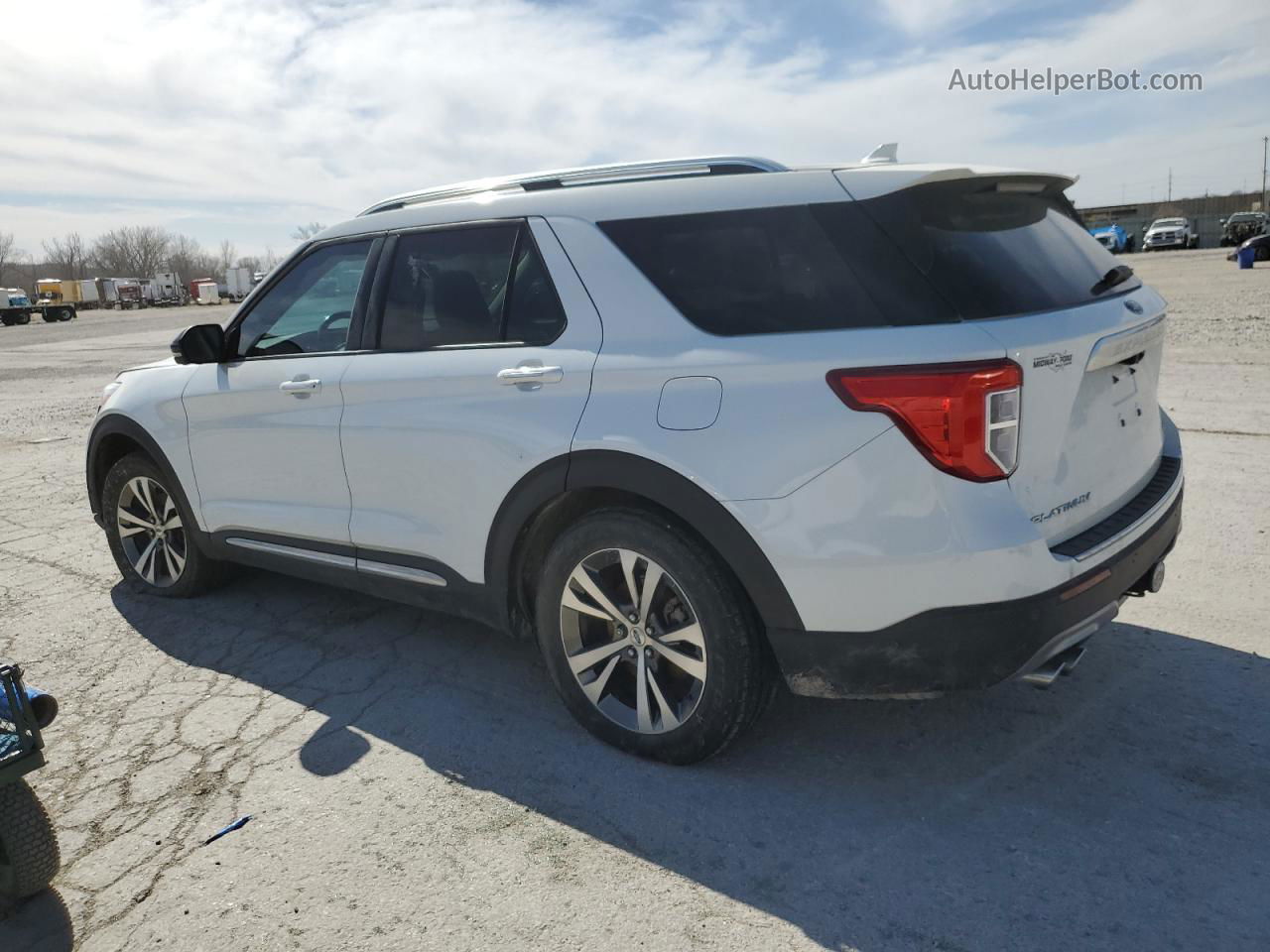 2020 Ford Explorer Platinum White vin: 1FM5K8HCXLGA14332