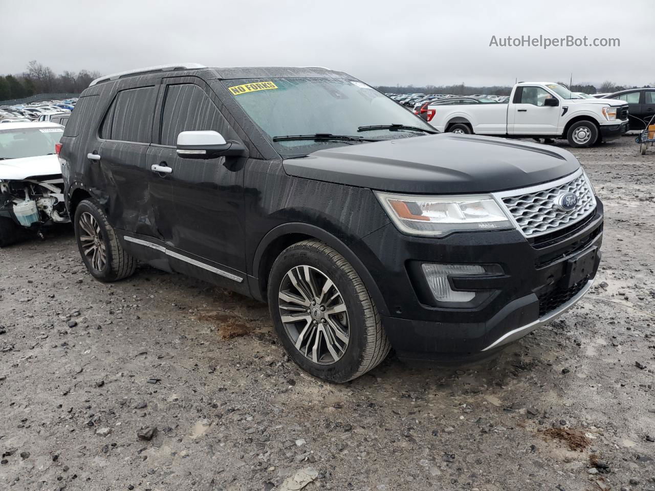 2017 Ford Explorer Platinum Черный vin: 1FM5K8HT0HGB58995