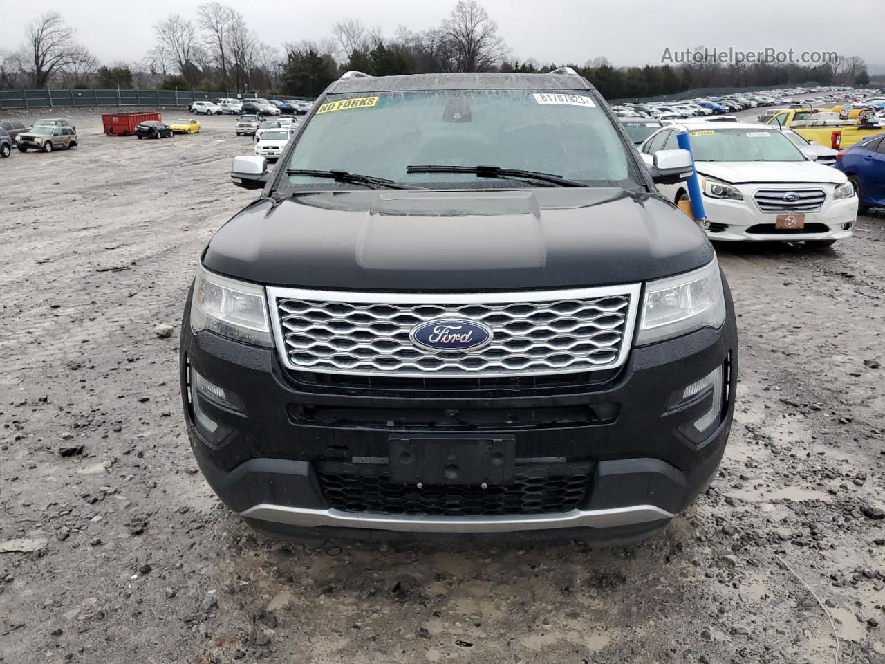 2017 Ford Explorer Platinum Black vin: 1FM5K8HT0HGB58995