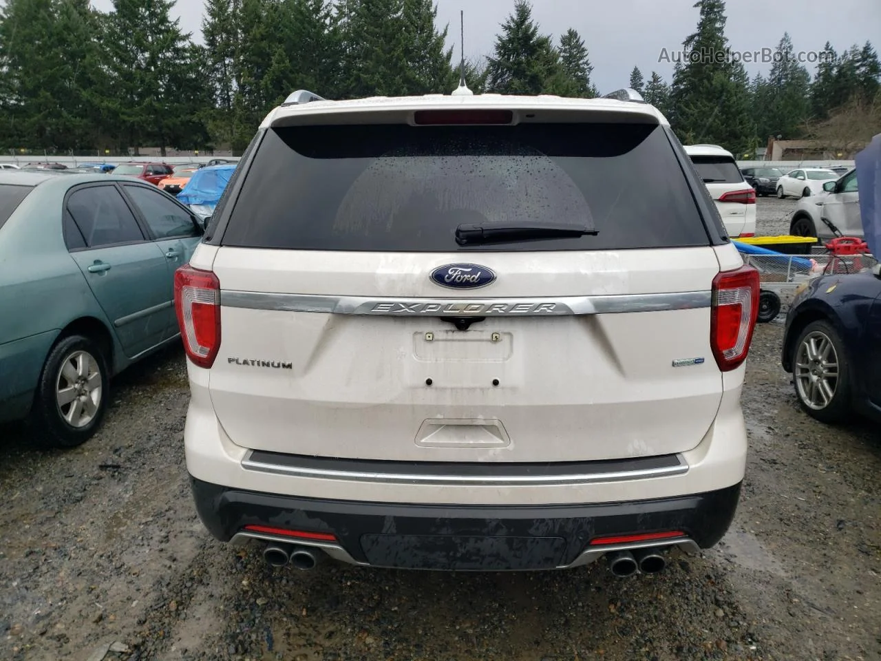 2018 Ford Explorer Platinum Белый vin: 1FM5K8HT0JGB48814