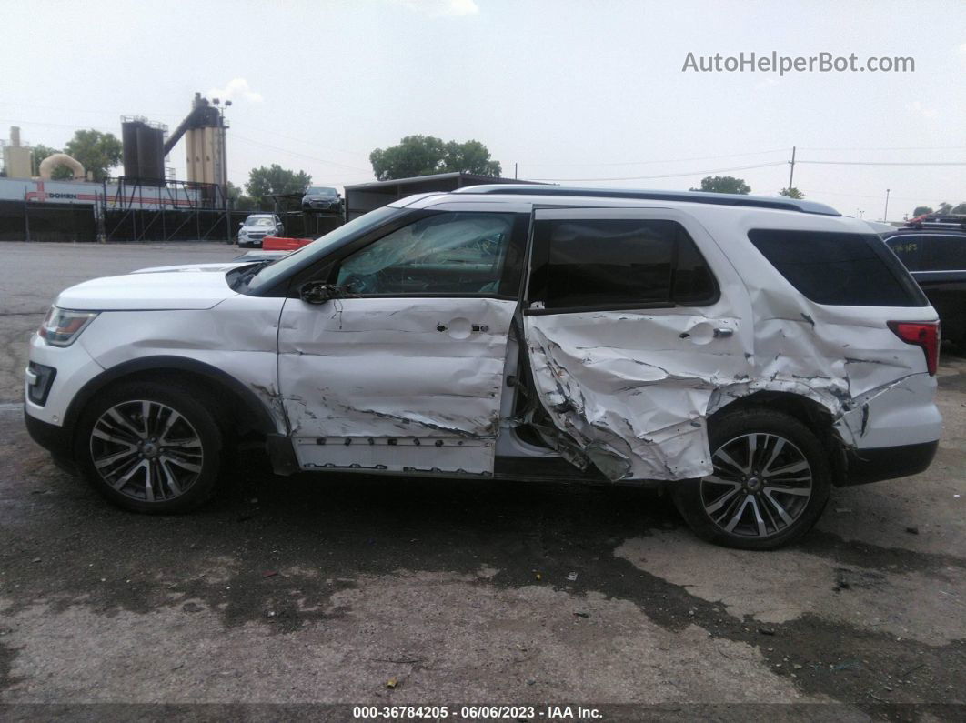 2017 Ford Explorer Platinum White vin: 1FM5K8HT1HGA03131