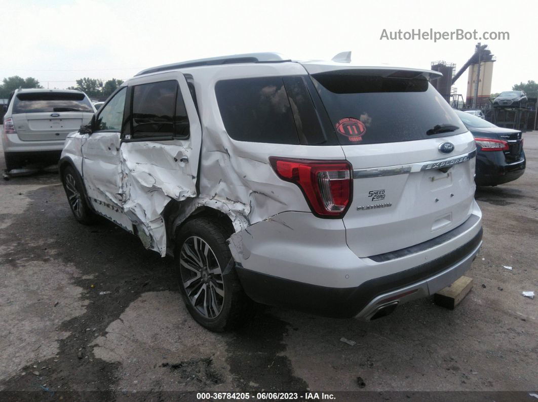 2017 Ford Explorer Platinum White vin: 1FM5K8HT1HGA03131