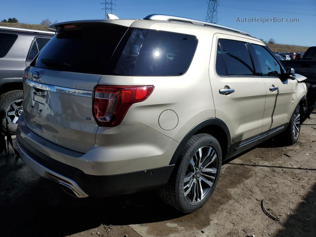 2017 Ford Explorer Platinum Tan vin: 1FM5K8HT1HGC21246