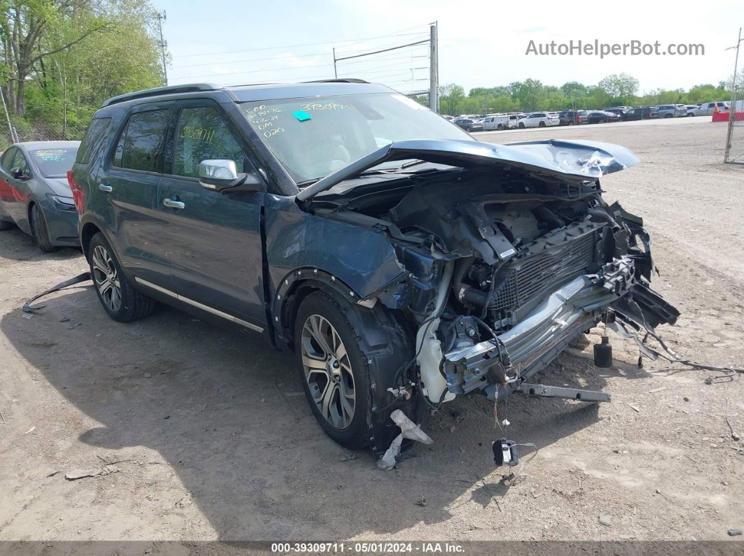 2018 Ford Explorer Platinum Blue vin: 1FM5K8HT1JGA34949