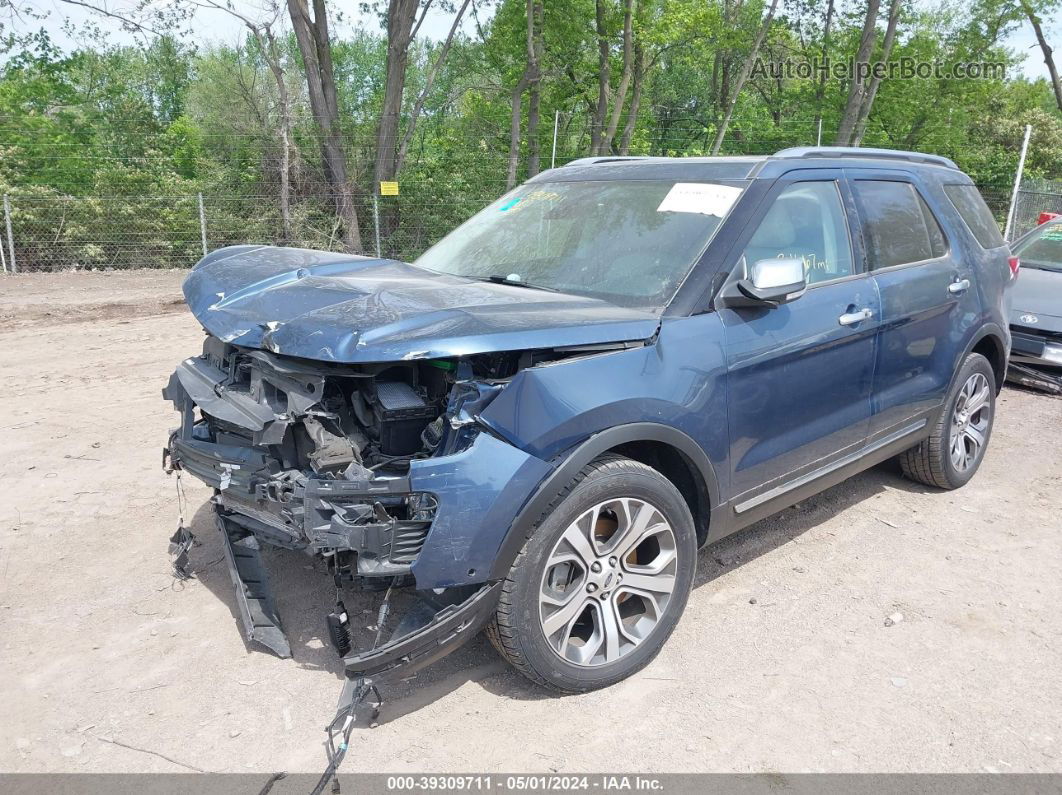 2018 Ford Explorer Platinum Blue vin: 1FM5K8HT1JGA34949