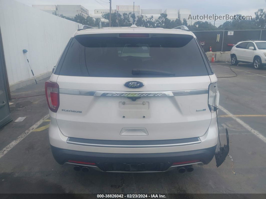 2018 Ford Explorer Platinum White vin: 1FM5K8HT1JGB18169