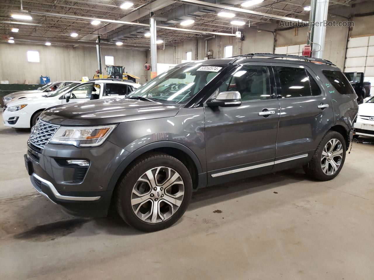 2018 Ford Explorer Platinum Угольный vin: 1FM5K8HT1JGC24234