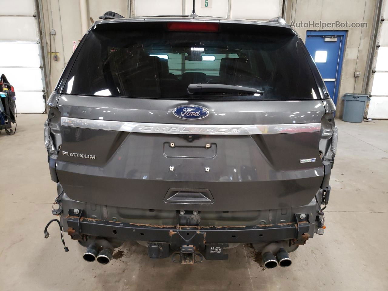 2018 Ford Explorer Platinum Угольный vin: 1FM5K8HT1JGC24234