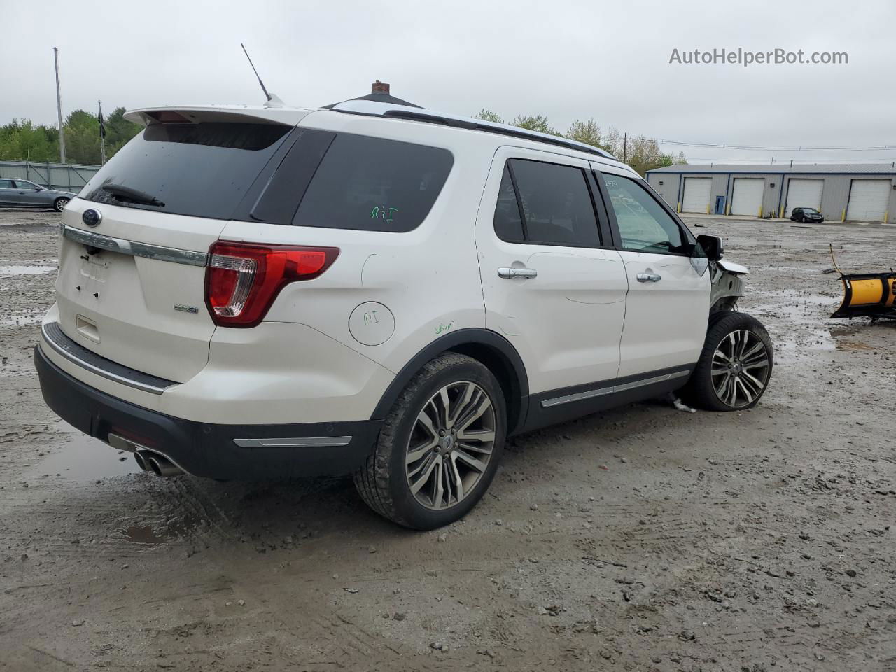 2018 Ford Explorer Platinum White vin: 1FM5K8HT2JGB82592