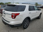 2018 Ford Explorer Platinum White vin: 1FM5K8HT3JGB99868