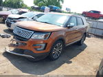 2017 Ford Explorer Platinum Orange vin: 1FM5K8HT5HGA15430