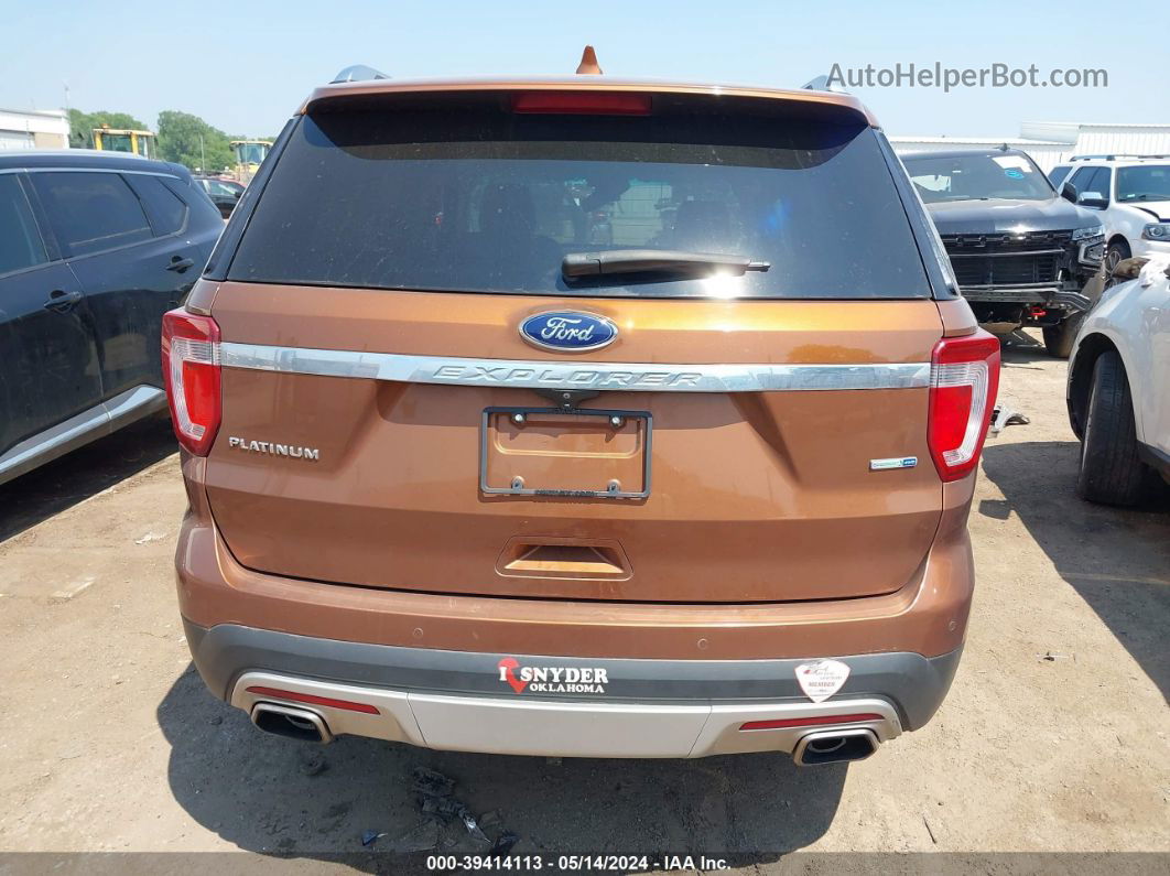 2017 Ford Explorer Platinum Orange vin: 1FM5K8HT5HGA15430