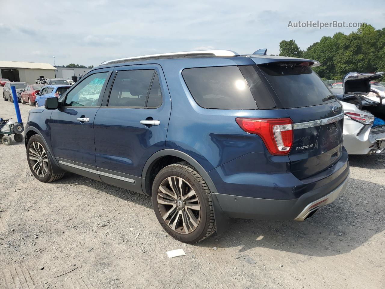 2017 Ford Explorer Platinum Blue vin: 1FM5K8HT5HGA78446