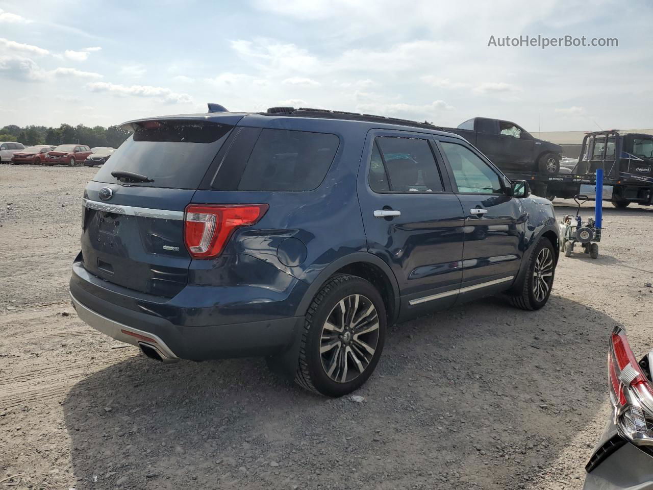 2017 Ford Explorer Platinum Blue vin: 1FM5K8HT5HGA78446