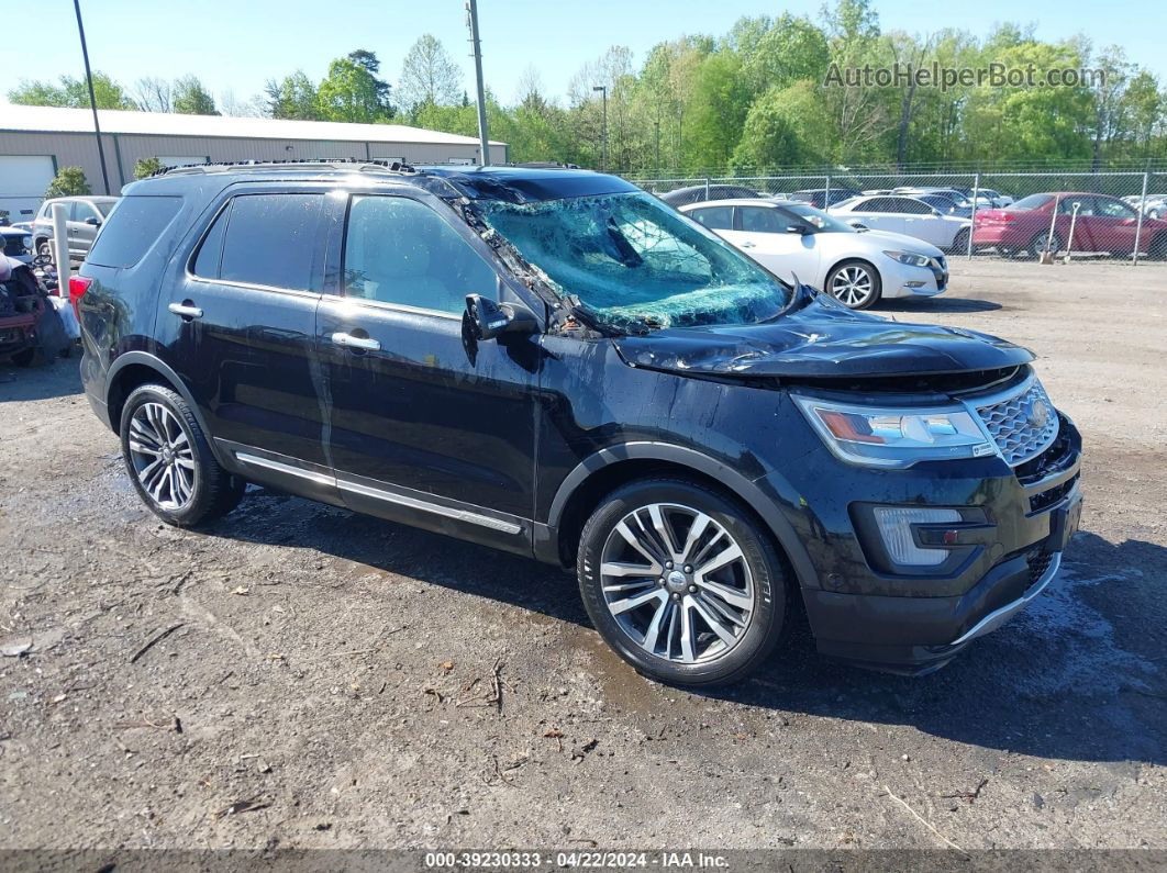 2017 Ford Explorer Platinum Черный vin: 1FM5K8HT5HGD66175