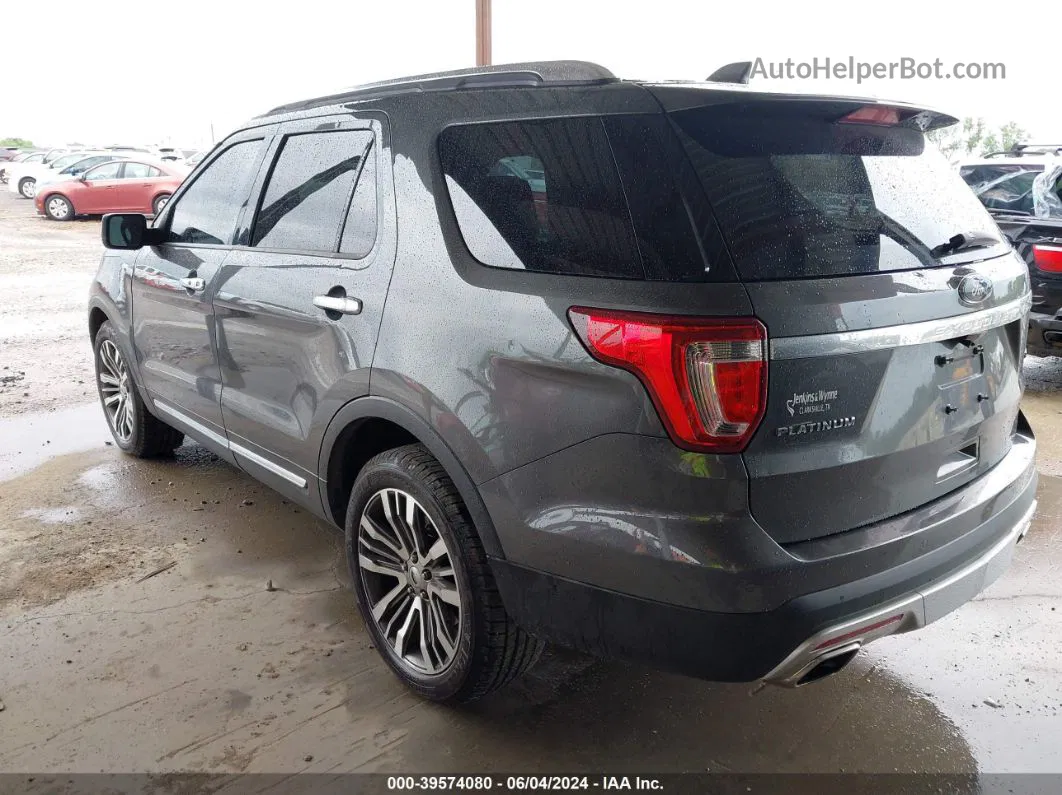 2017 Ford Explorer Platinum Gray vin: 1FM5K8HT6HGB31333