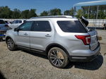 2018 Ford Explorer Platinum Серебряный vin: 1FM5K8HT6JGC90519