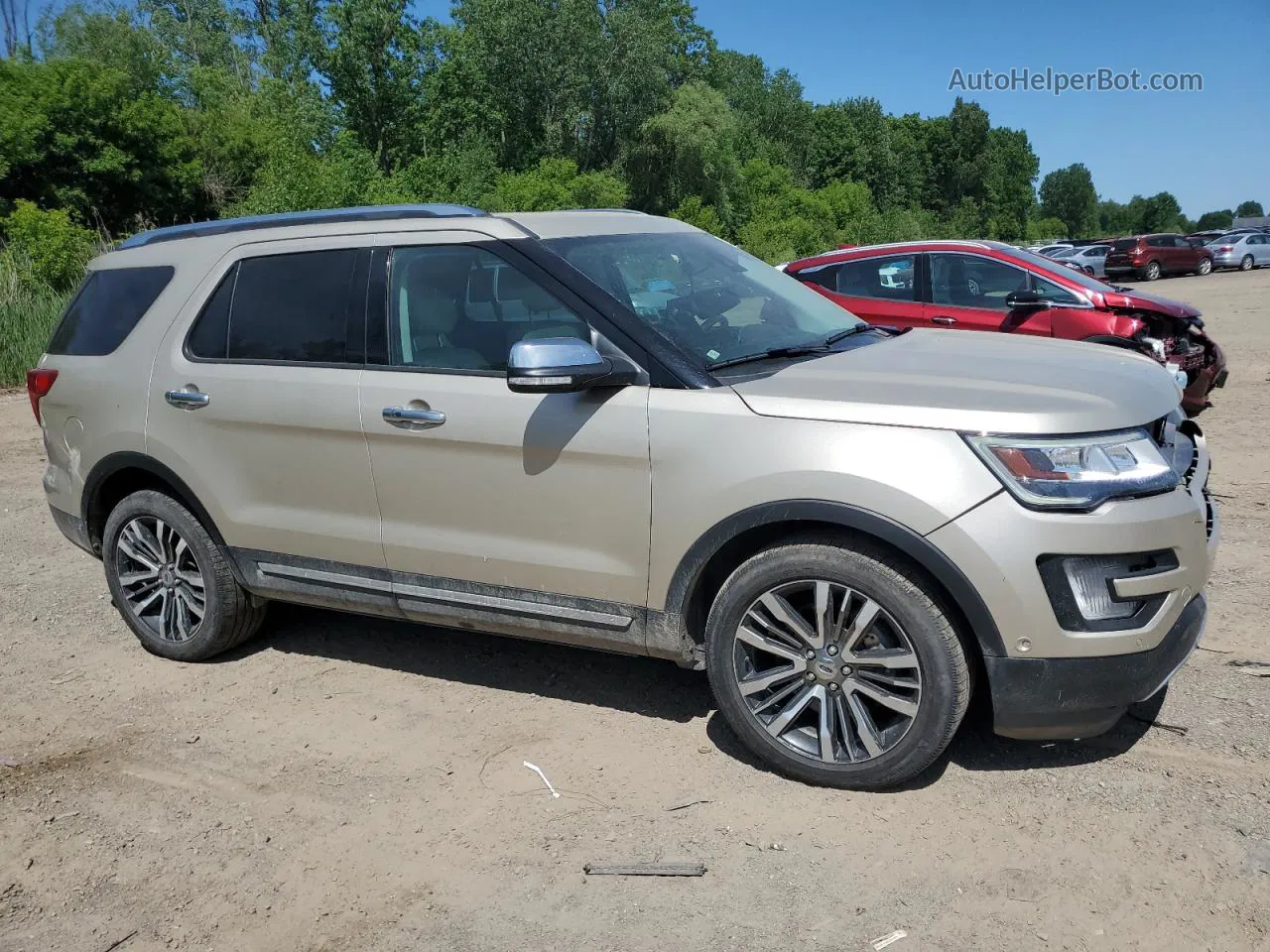 2017 Ford Explorer Platinum Tan vin: 1FM5K8HT7HGB78306