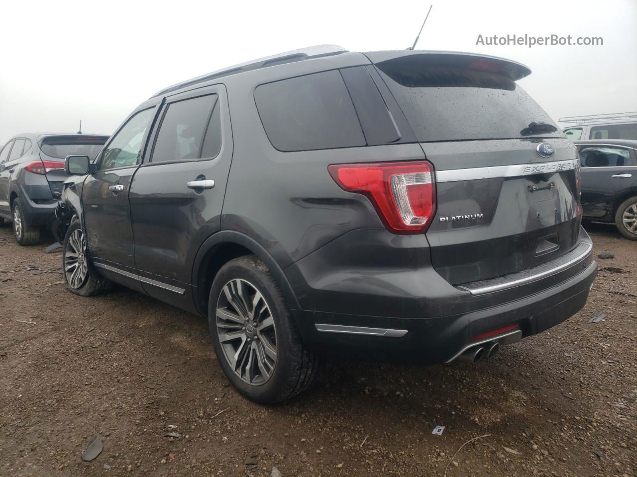 2018 Ford Explorer Platinum Gray vin: 1FM5K8HT7JGC82459