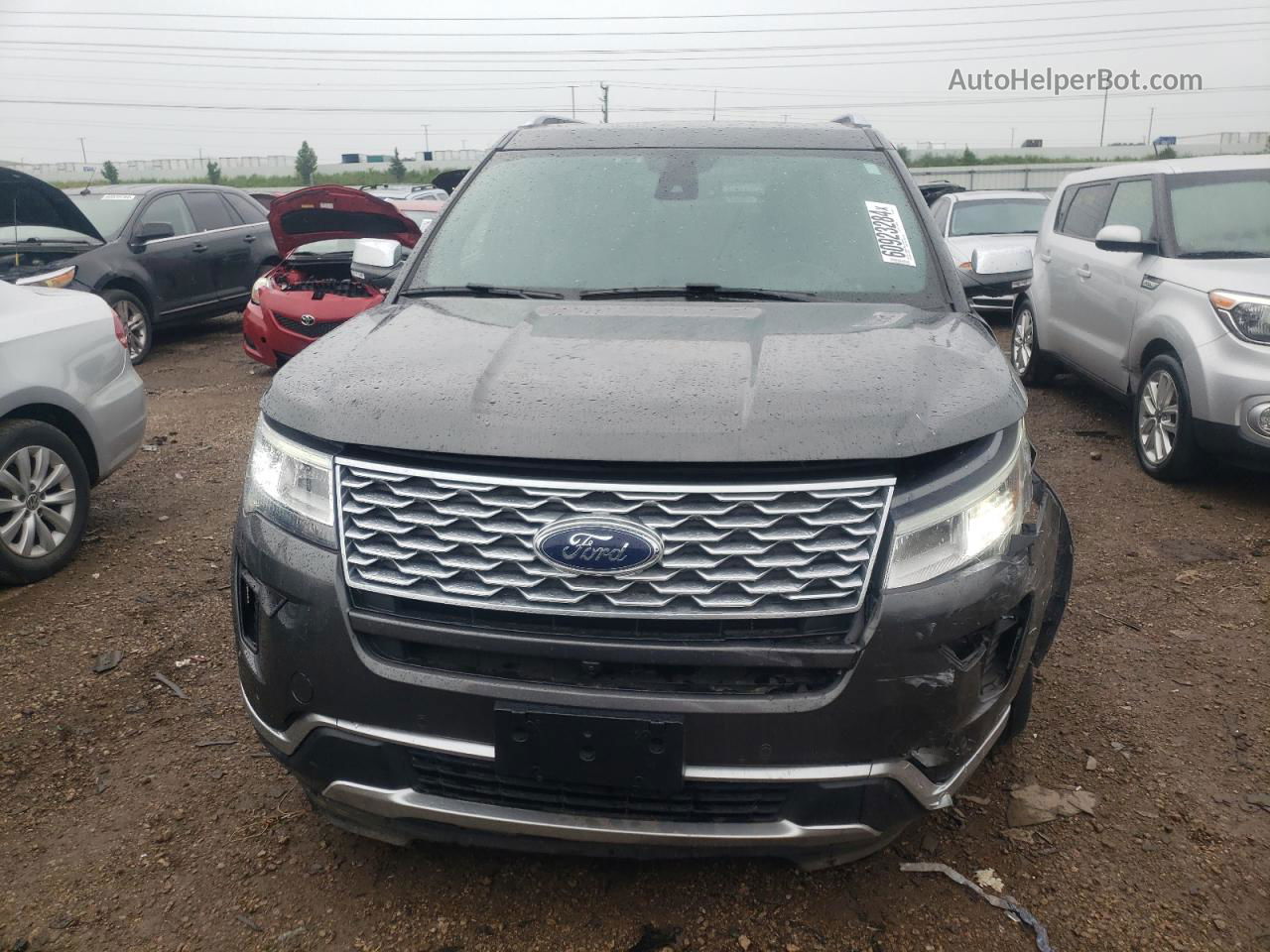 2018 Ford Explorer Platinum Gray vin: 1FM5K8HT7JGC82459