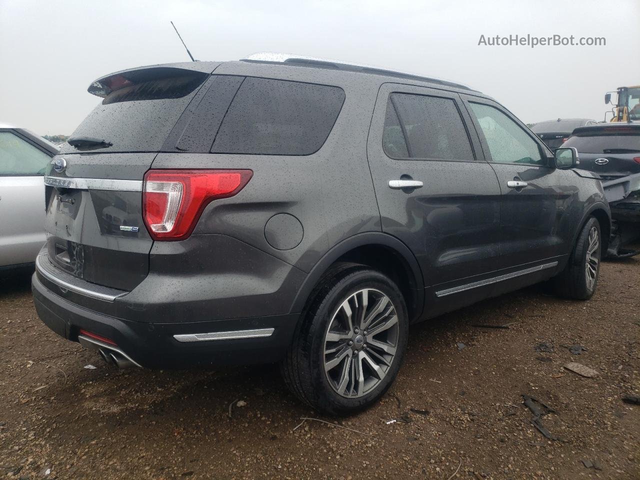 2018 Ford Explorer Platinum Gray vin: 1FM5K8HT7JGC82459