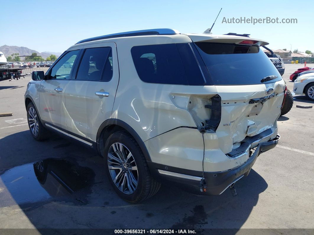 2018 Ford Explorer Platinum Beige vin: 1FM5K8HT8JGB18542