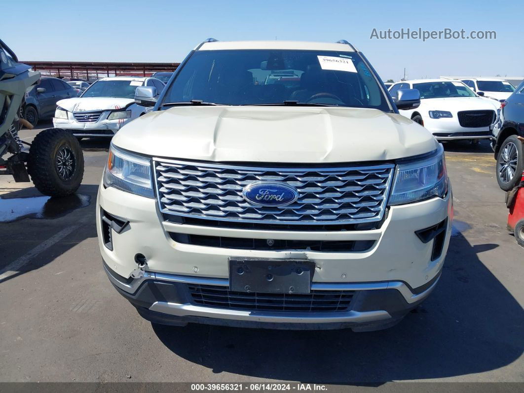 2018 Ford Explorer Platinum Beige vin: 1FM5K8HT8JGB18542