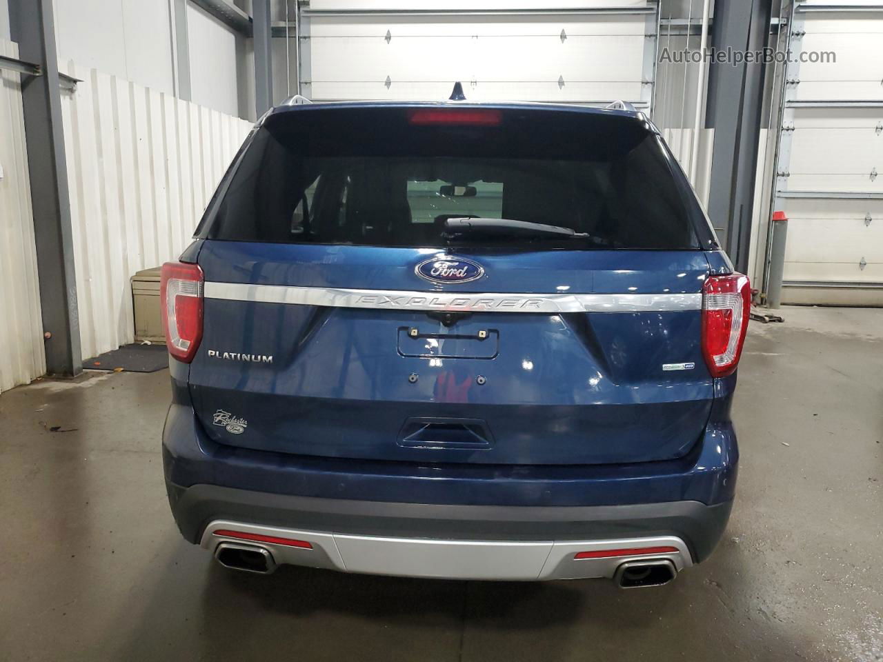 2017 Ford Explorer Platinum Blue vin: 1FM5K8HT9HGC55094