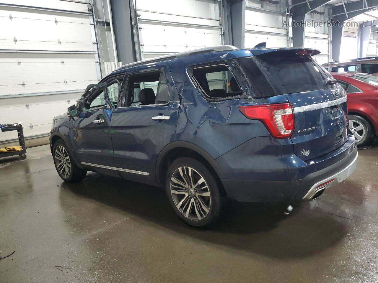 2017 Ford Explorer Platinum Blue vin: 1FM5K8HT9HGC55094