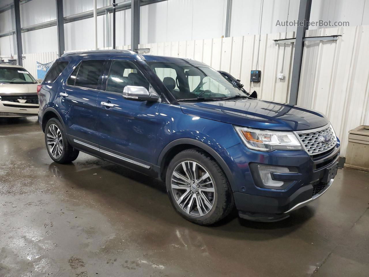 2017 Ford Explorer Platinum Blue vin: 1FM5K8HT9HGC55094