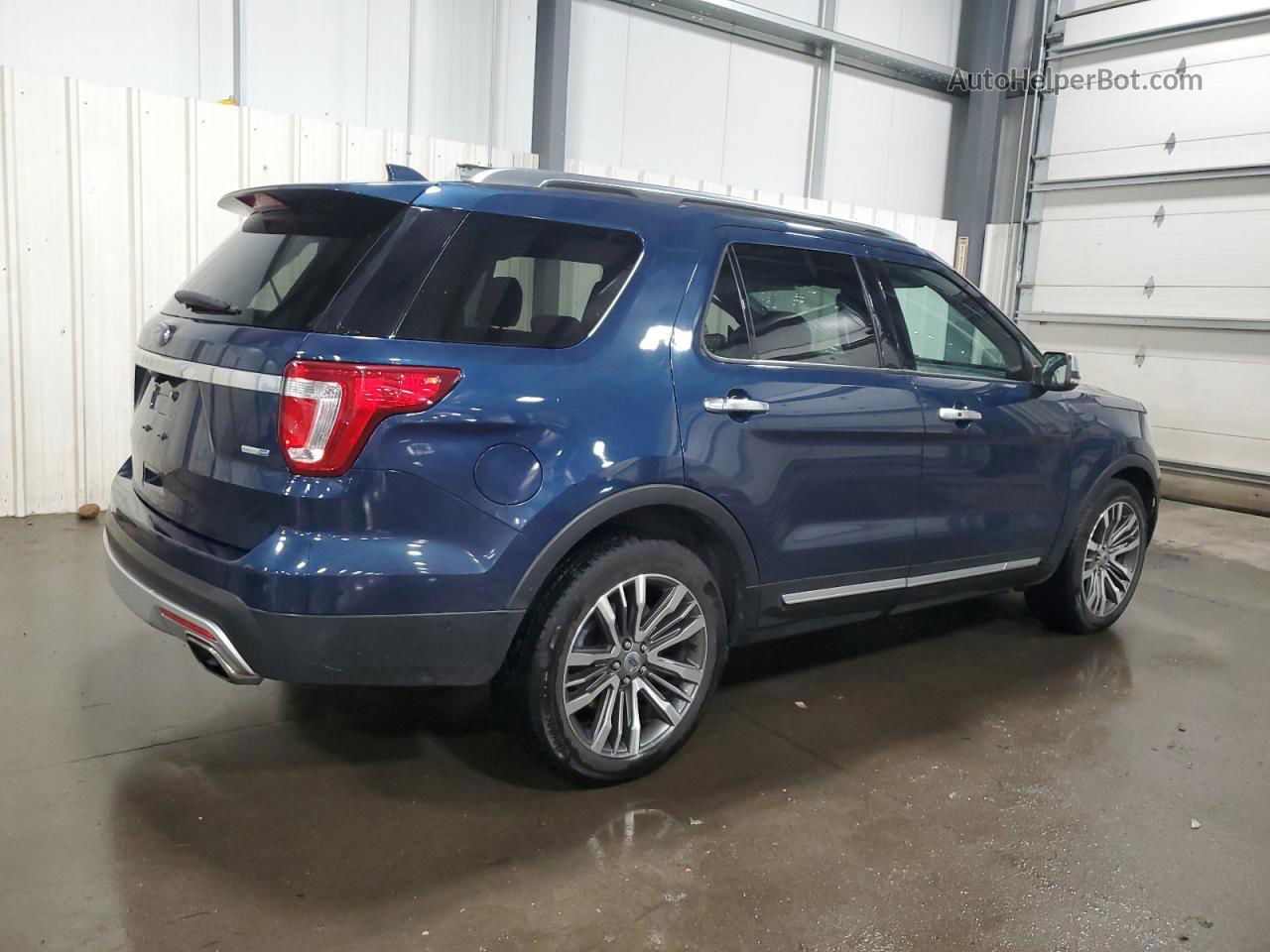 2017 Ford Explorer Platinum Blue vin: 1FM5K8HT9HGC55094