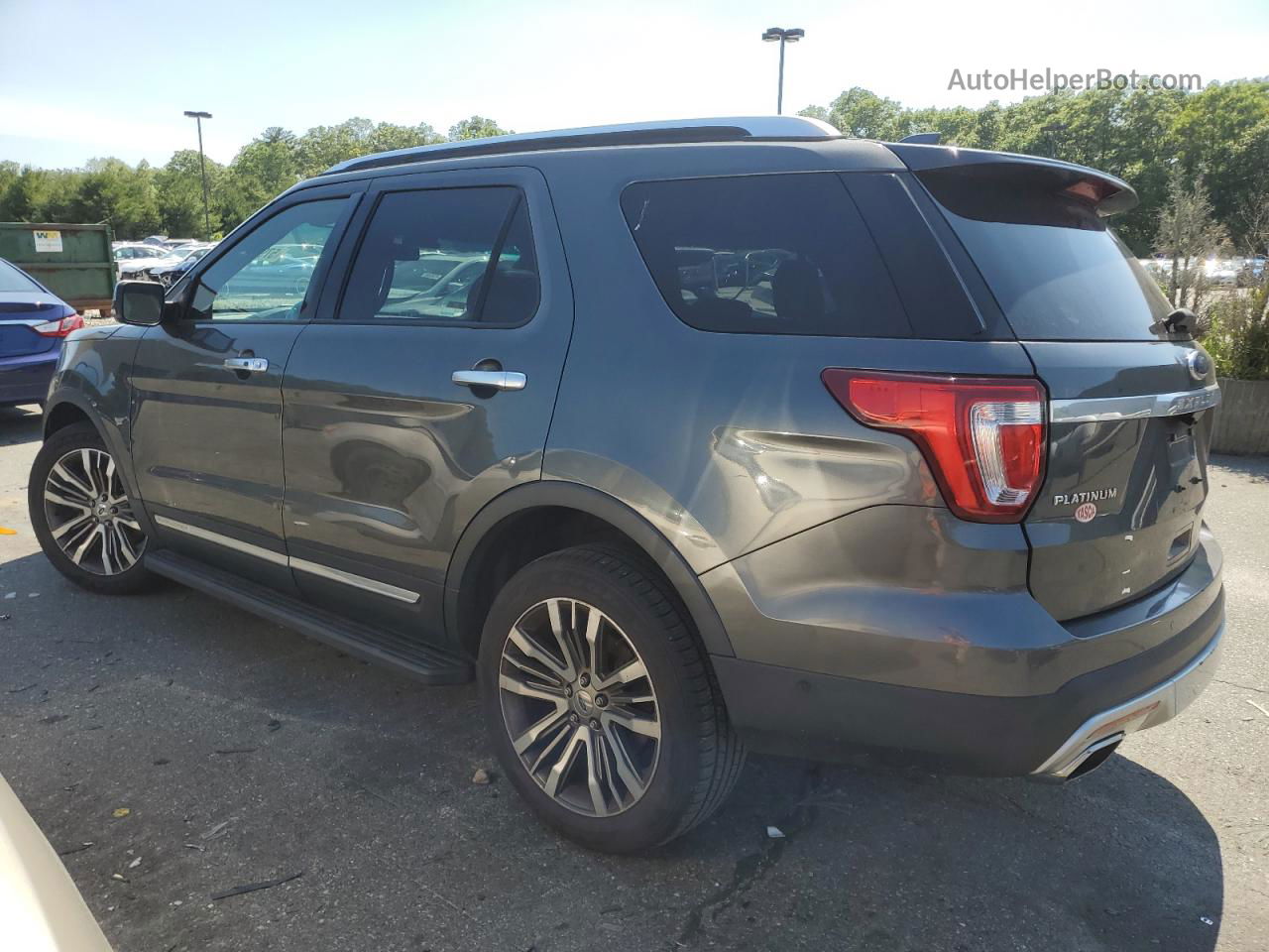 2017 Ford Explorer Platinum Серый vin: 1FM5K8HTXHGB02790