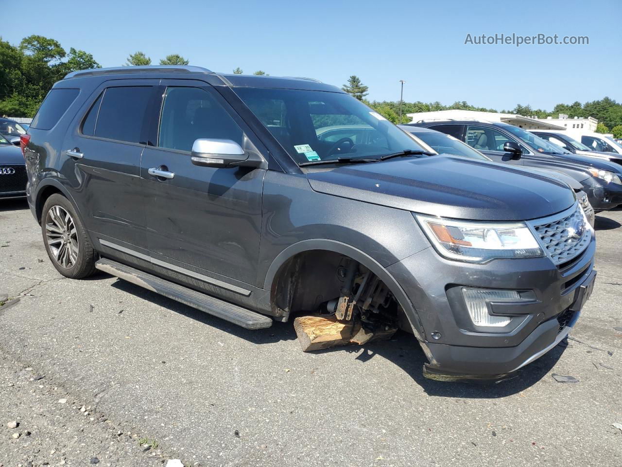 2017 Ford Explorer Platinum Серый vin: 1FM5K8HTXHGB02790