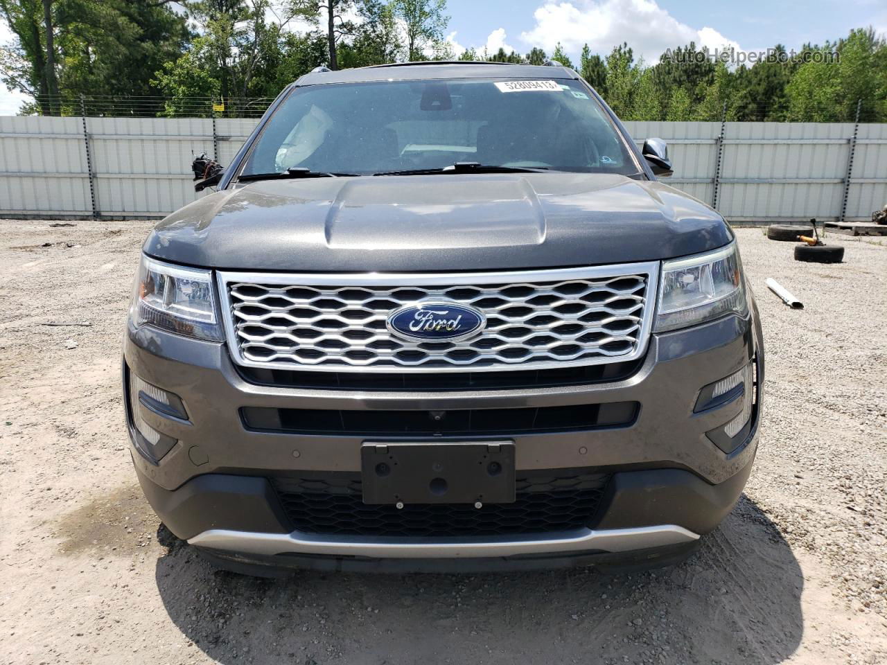 2017 Ford Explorer Platinum Gray vin: 1FM5K8HTXHGC51166