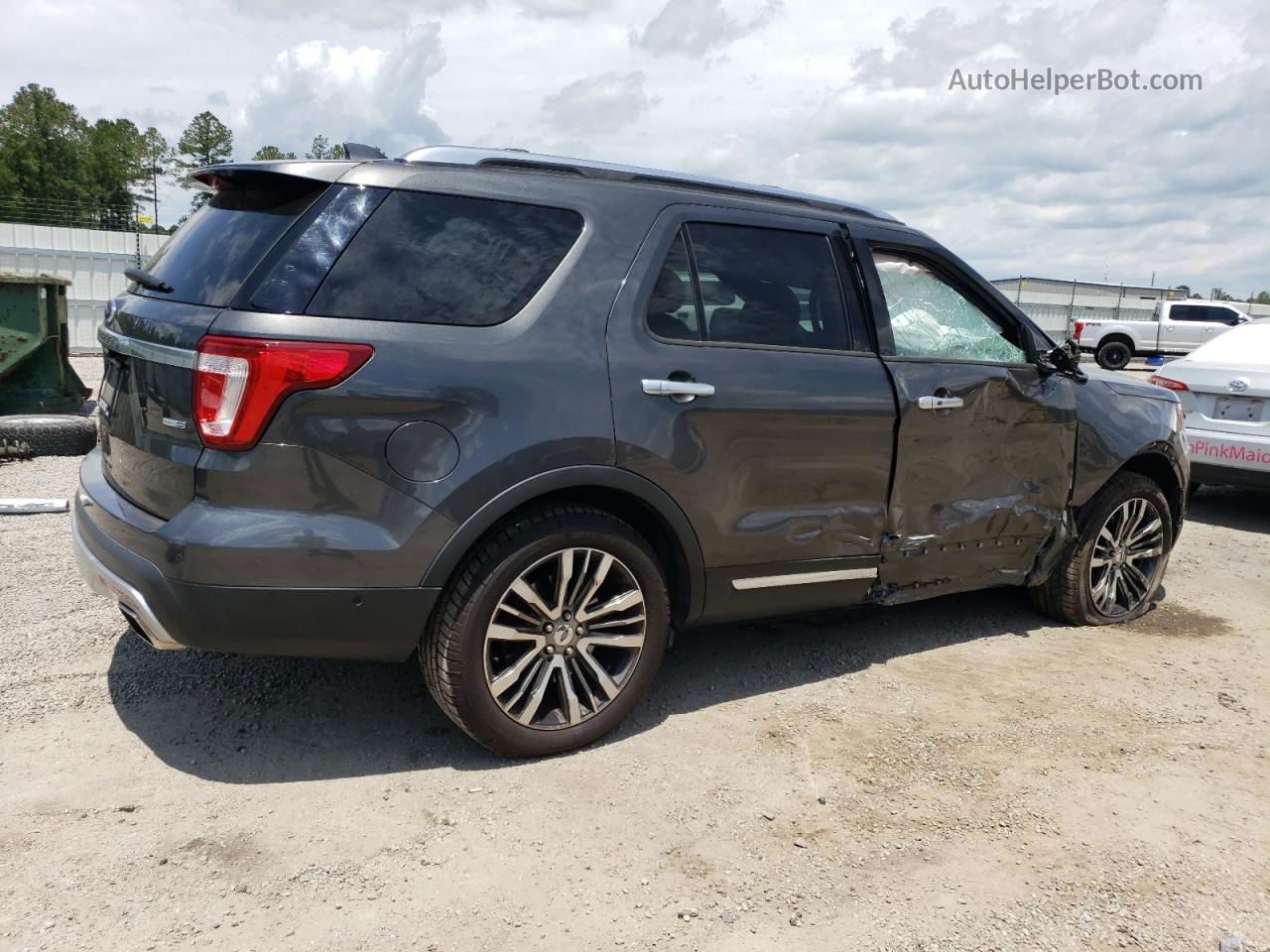 2017 Ford Explorer Platinum Gray vin: 1FM5K8HTXHGC51166