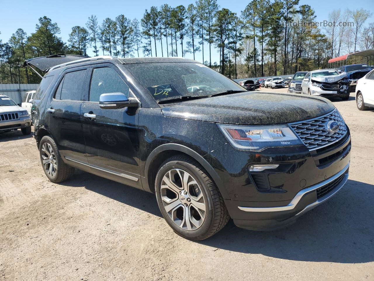 2018 Ford Explorer Platinum Черный vin: 1FM5K8HTXJGA13288