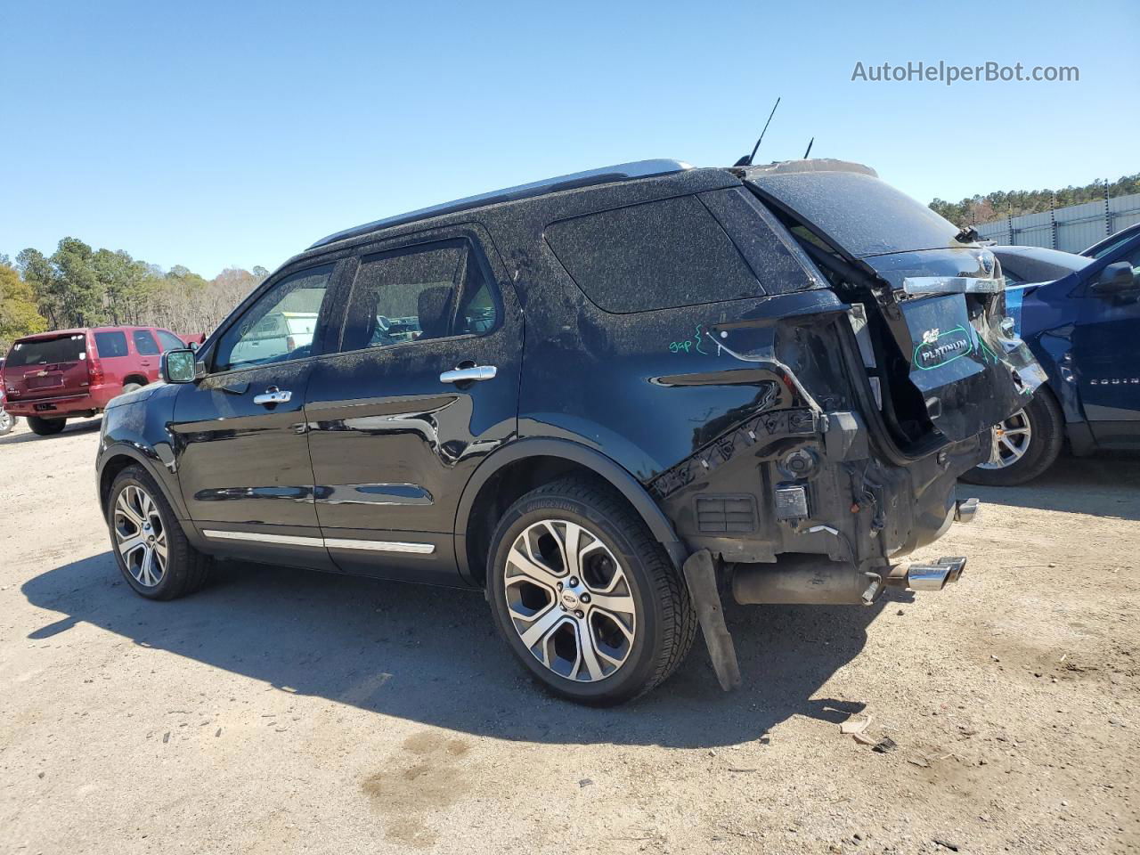 2018 Ford Explorer Platinum Черный vin: 1FM5K8HTXJGA13288