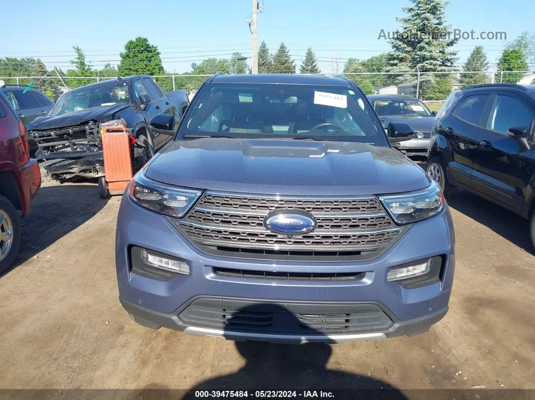 2021 Ford Explorer King Ranch Синий vin: 1FM5K8LC9MGC40077