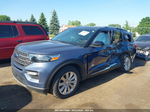 2021 Ford Explorer King Ranch Blue vin: 1FM5K8LC9MGC40077